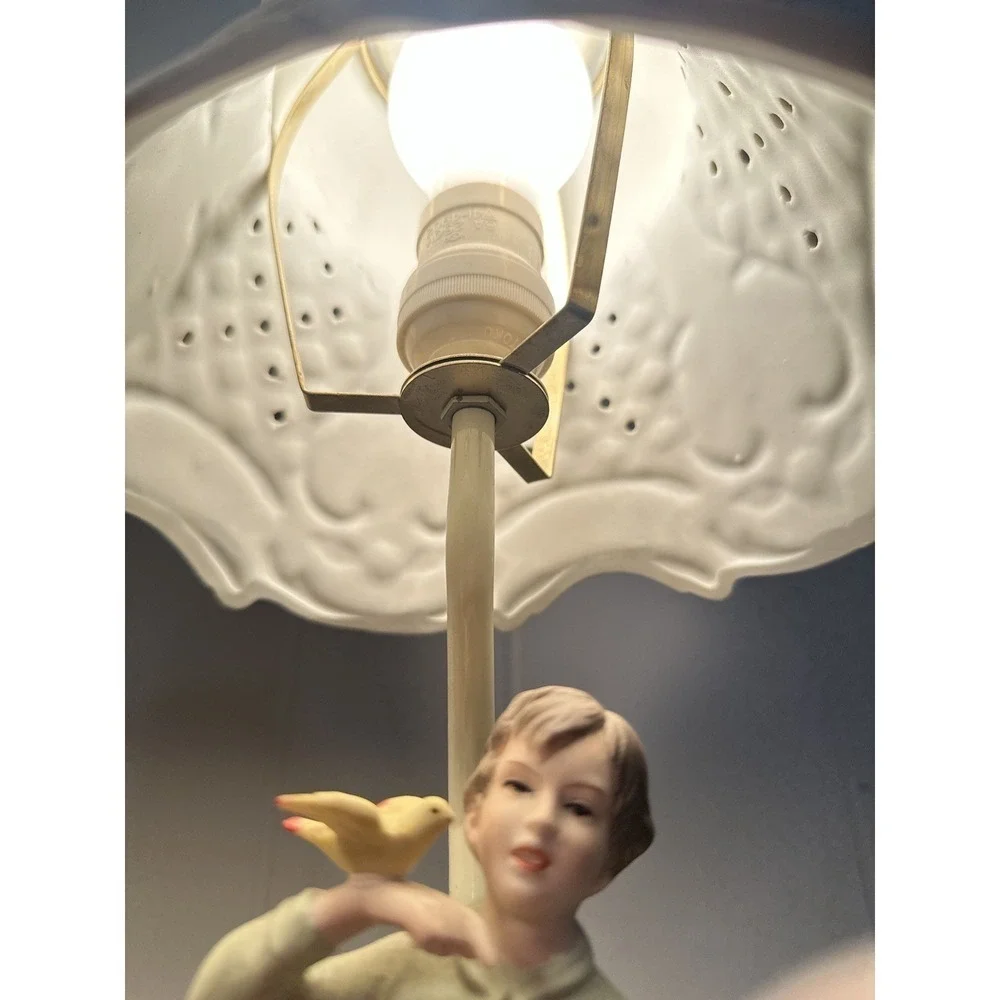 Lennile Ardelt‎ Boy and Girl Porcelain Lamps Pair